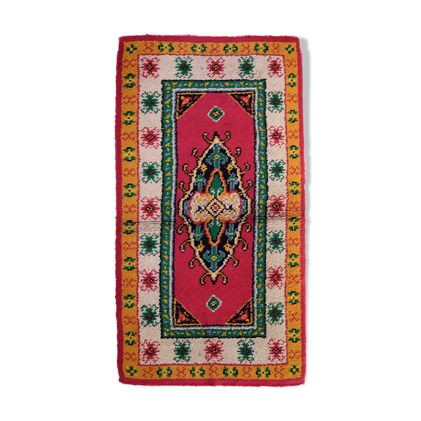 Vintage carpet French Soap 90cm x 176cm 1960s