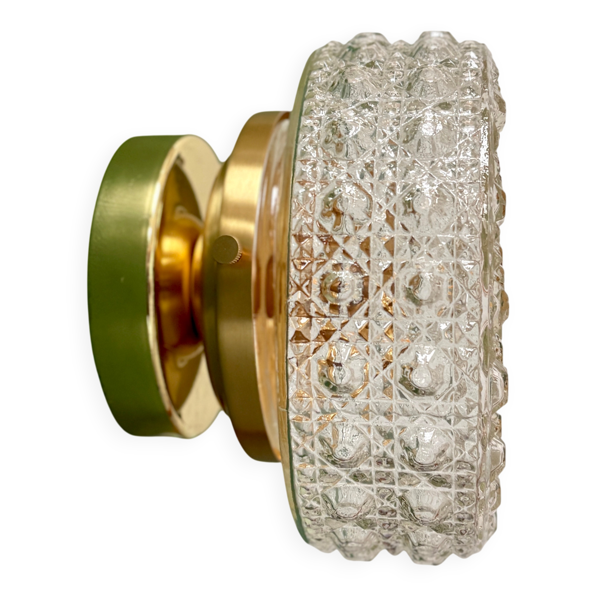 Vintage square glass globe wall/ceiling light (PLAF01)