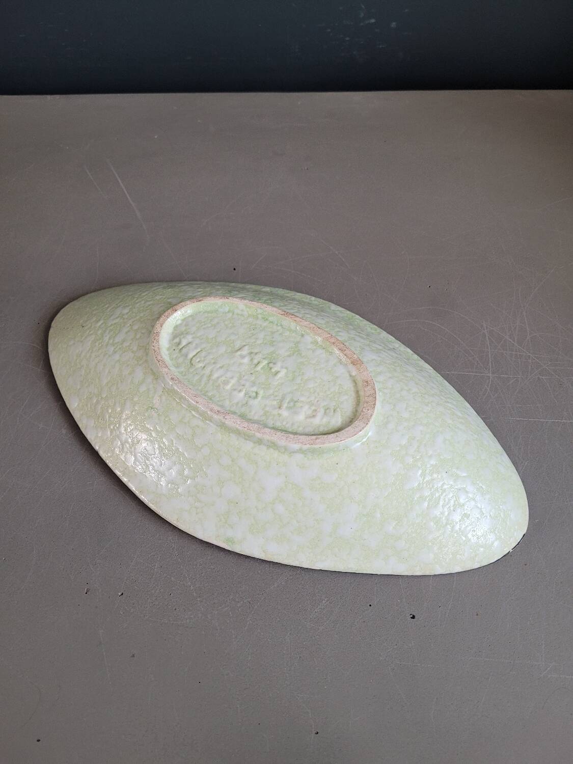 Oval dish from the 1950s in West Germany