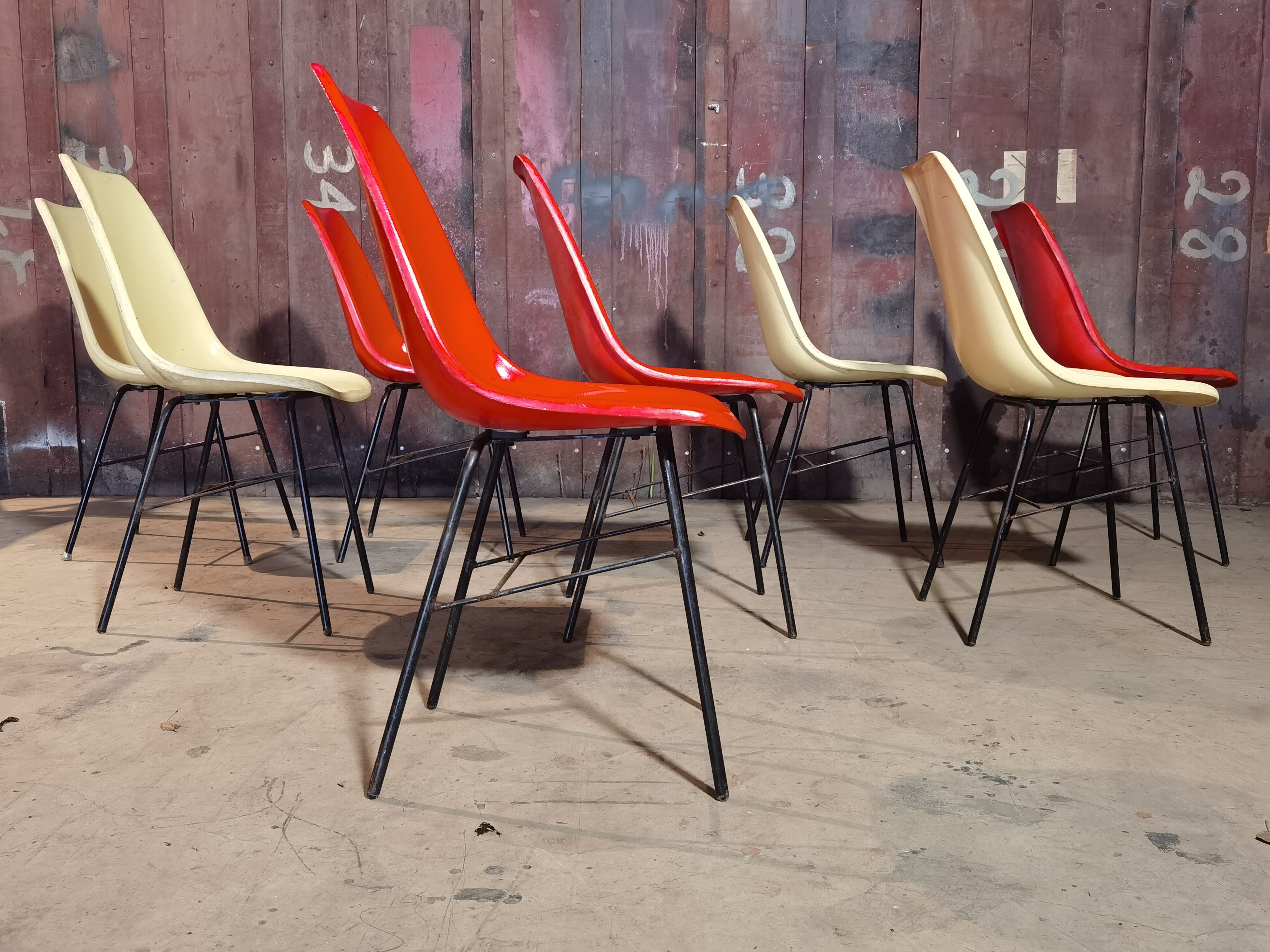 Lot de 8 chaises par Miroslav Navràtil pour Vertex