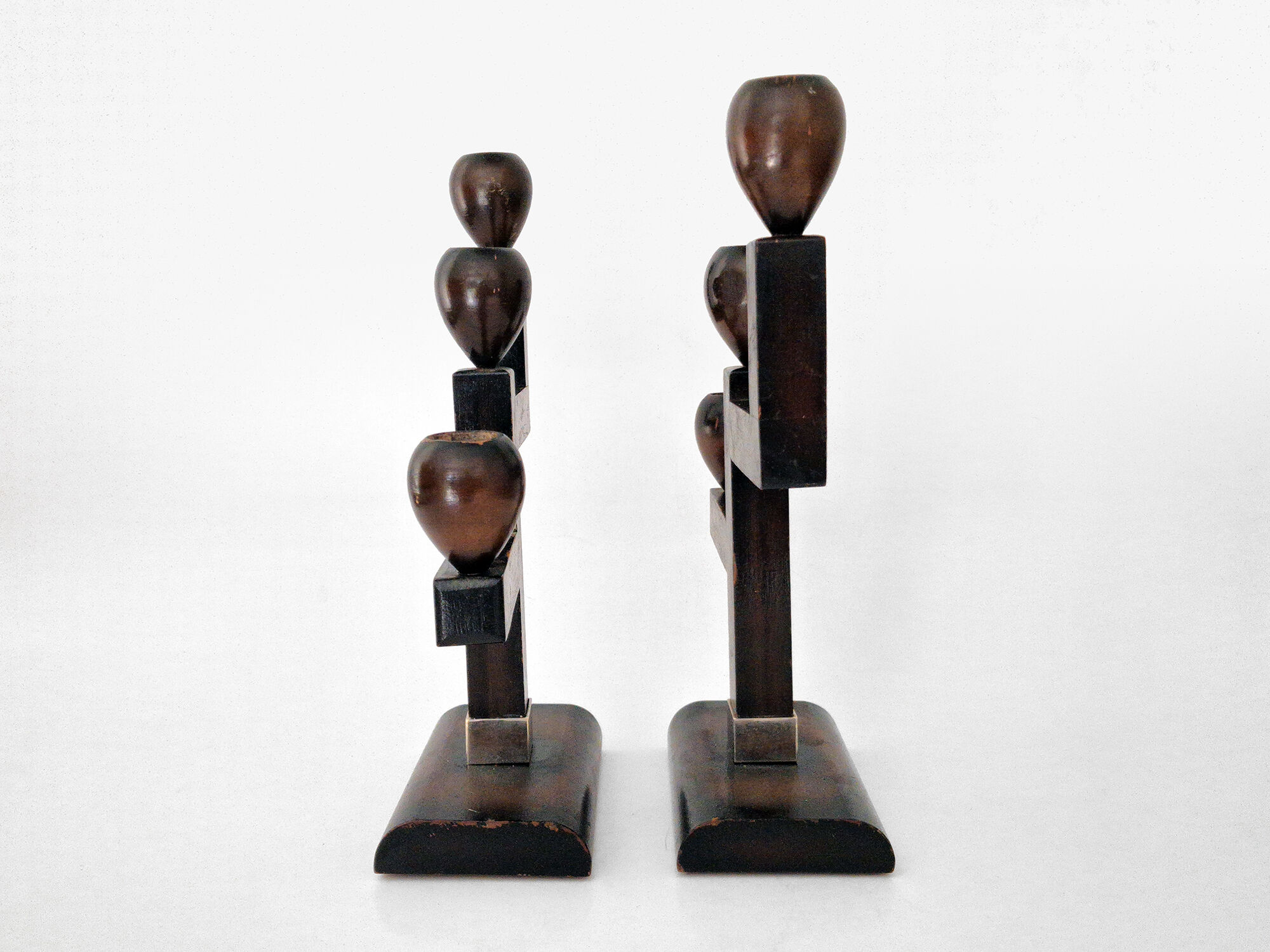 Art Deco candlestick set