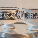 Pair of large 500 ml ceramic mugs from the Maghreb.