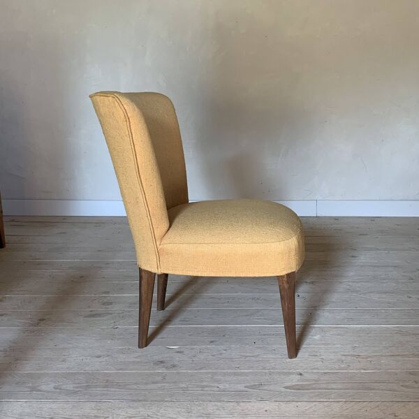 Fauteuil cocktail jaune