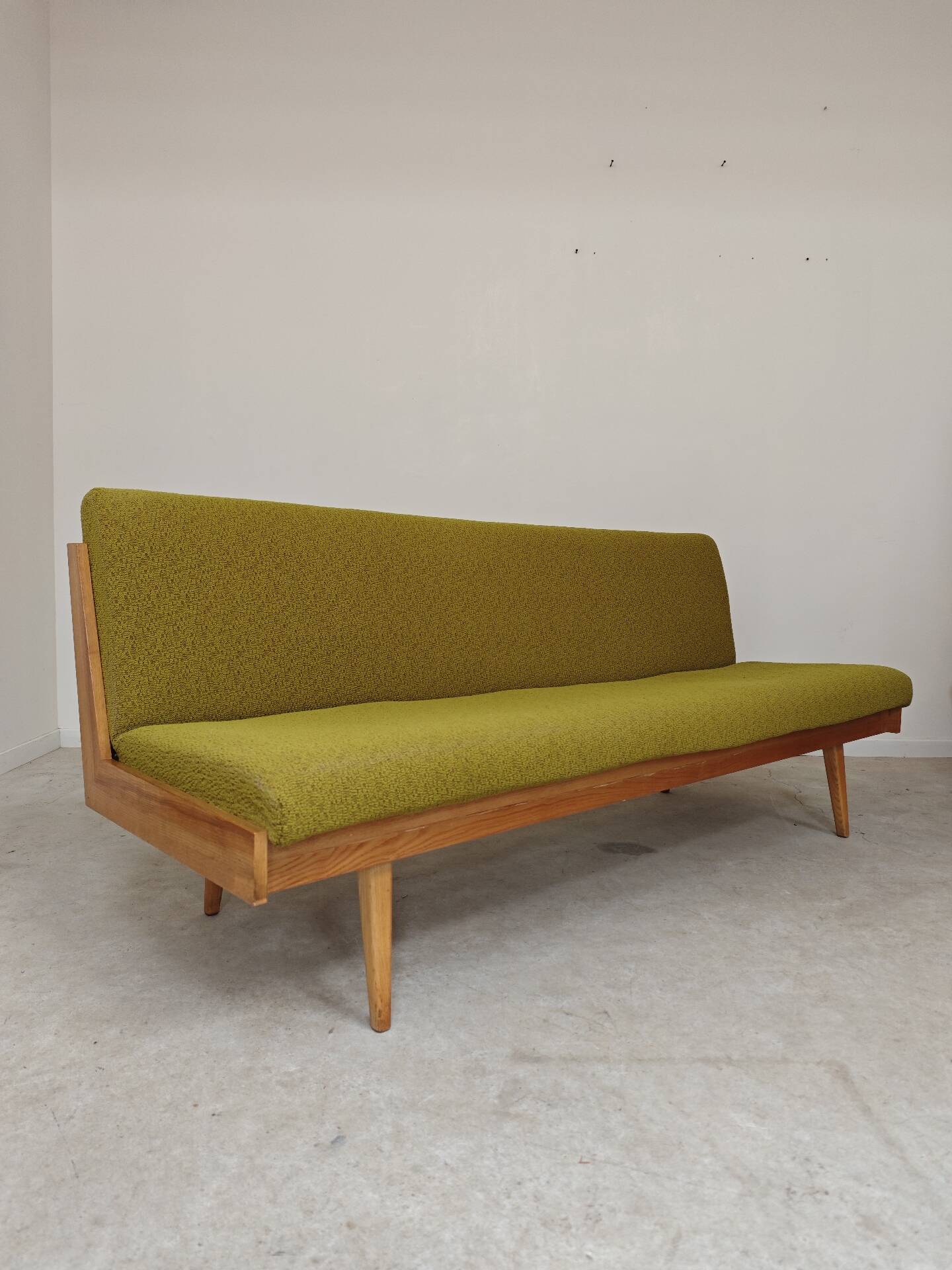 Folding daybed green Interier Praha Ex Czechoslovakia