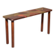 Lorenzo Burchiellaro, side table, copper and stained beechwood, Italy, 1960s.