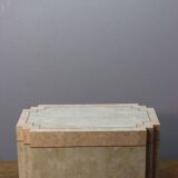 Postmodern marble & brass side table, 1970s