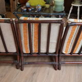 Banquette rotin divisable