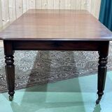 Victorian mahogany table with 2 extensions - 19th century work - Crank system