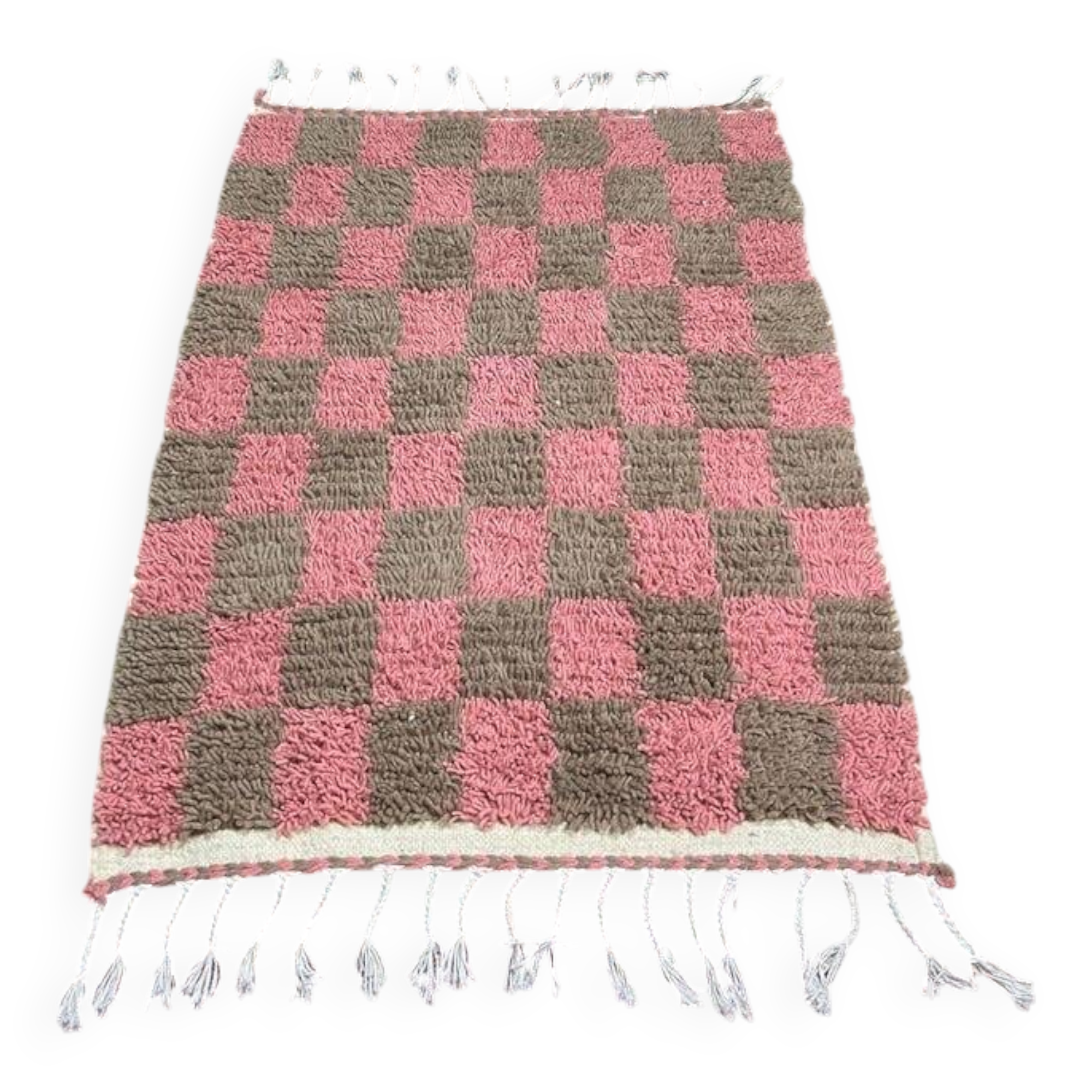 Handwoven pure wool rug, traditional style, size 100 x 200 cm