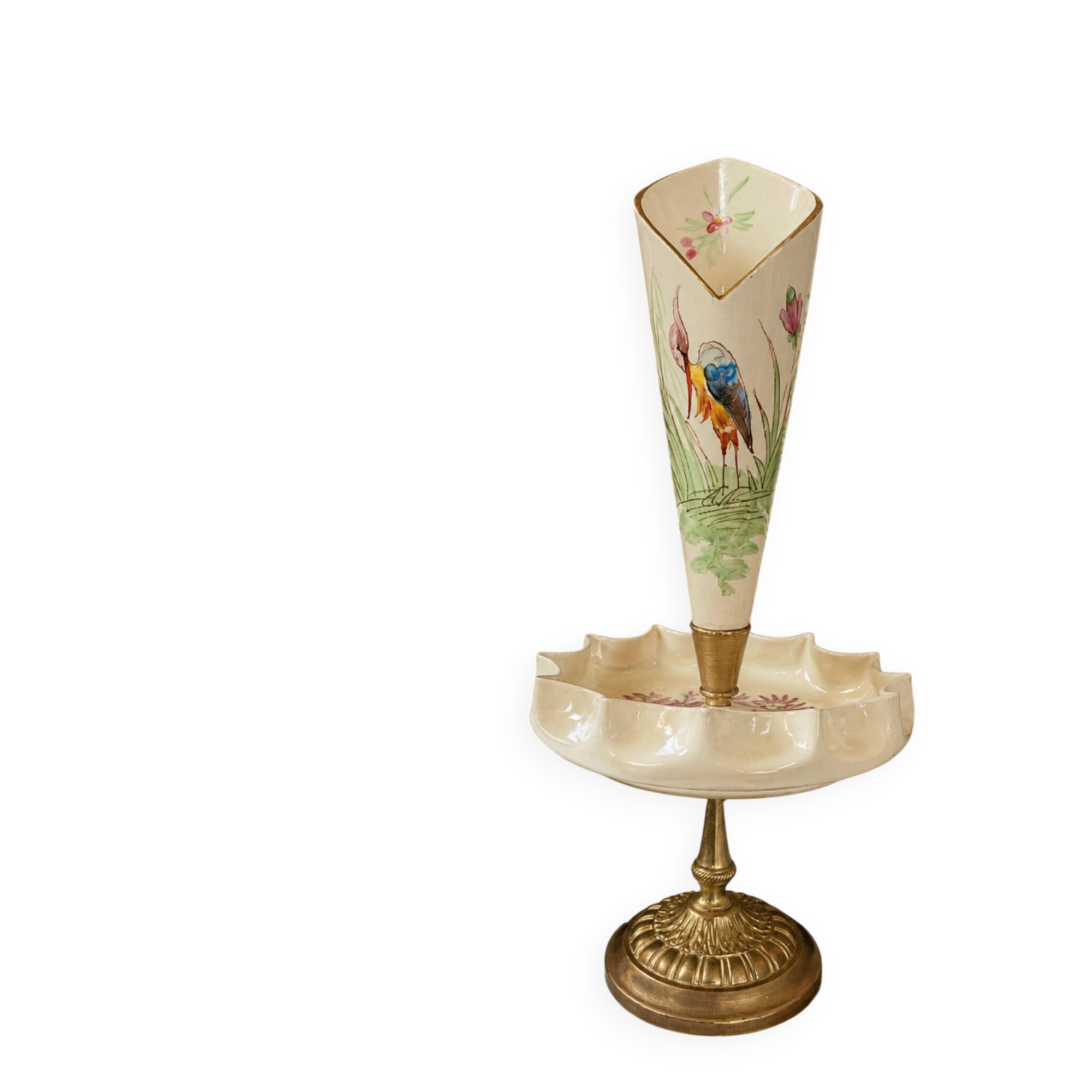 Art Nouveau fireplace bouquet holder Saint-Clément
