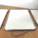 Triple barber mirror 57x27cm