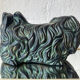 Pekingese dog, ceramic with bronze patina, 1960s