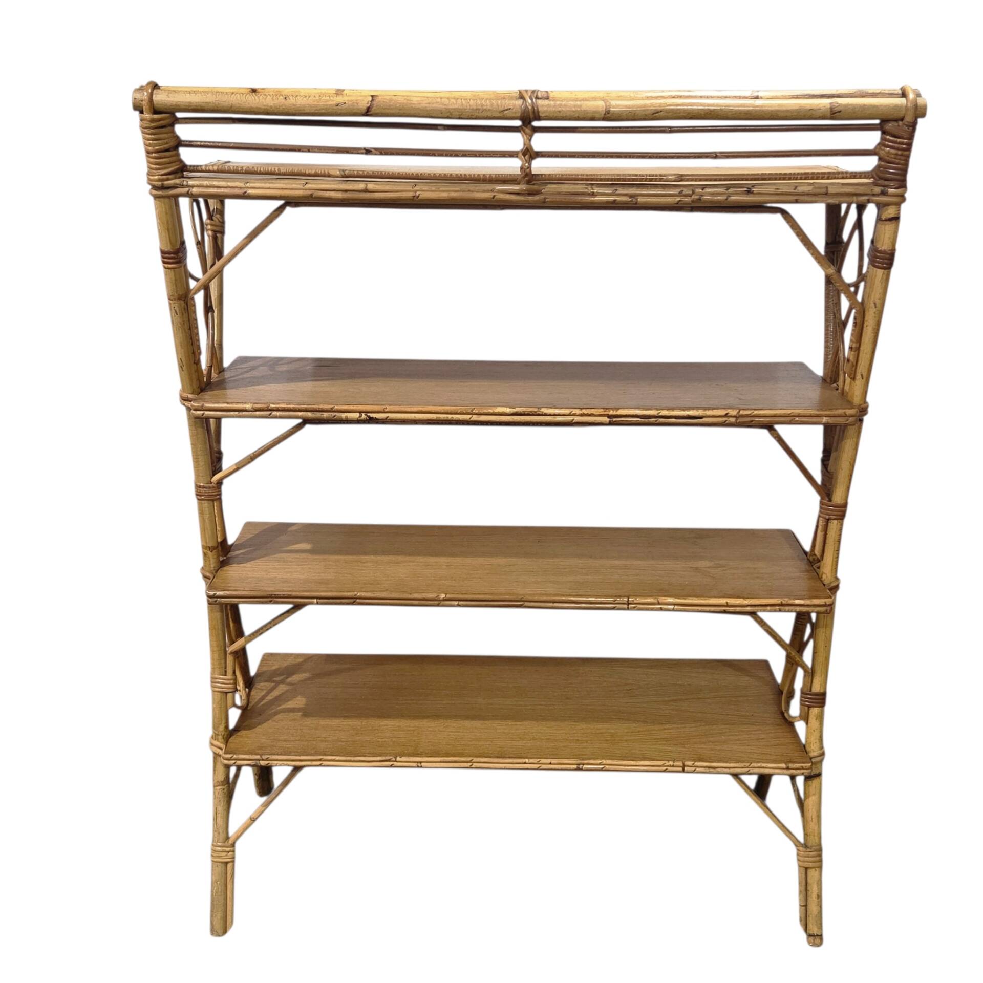 Étagère en rotin – Années 1950-60