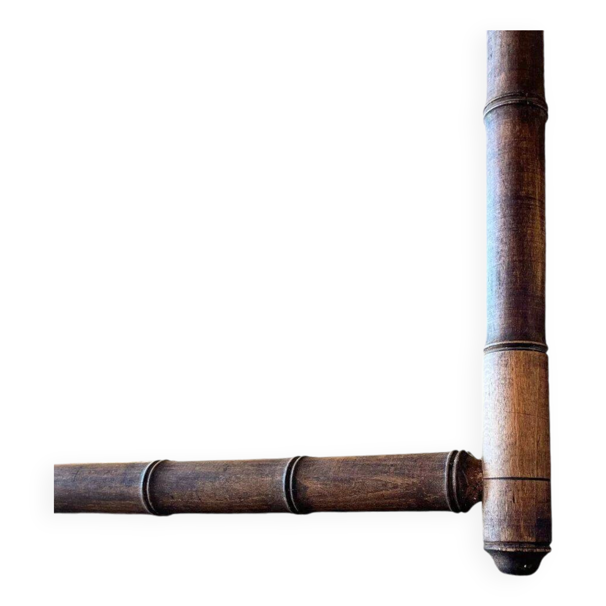 Faux bamboo mirror 1900