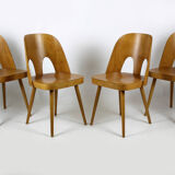 Wooden chairs by oswald haerdtl for ton (thonet), 1960s, set of 4