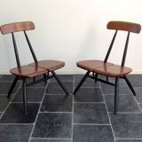 Set of 2 armchairs by Ilmari Tapiovaara for Laukaan Puu, 1950s