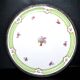 Haviland pie dish in Limoges porcelain with a Minerva silver rim.