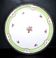 Haviland pie dish in Limoges porcelain with a Minerva silver rim.