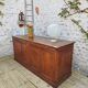 Large oak trading counter