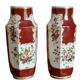 Duo of 19th century vases in Paris JP porcelain