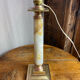 Lamp base in onyx and brass