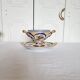 Tasse et soucoupe en porcelaine reproduction de sèvres décorées à la main par m.carpezat pour limoge
