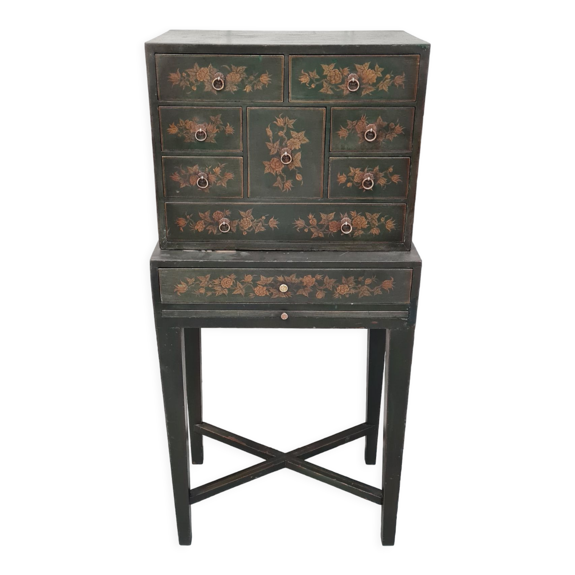Decorative quality collectors antique cabinet c1880