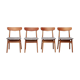 Ensemble de 4 chaises design danoises par Farstrup