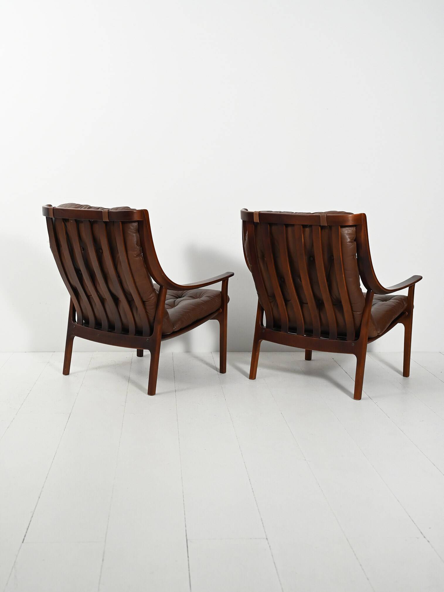 Pair of Danish armchairs by JM Birking