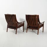 Pair of Danish armchairs by JM Birking