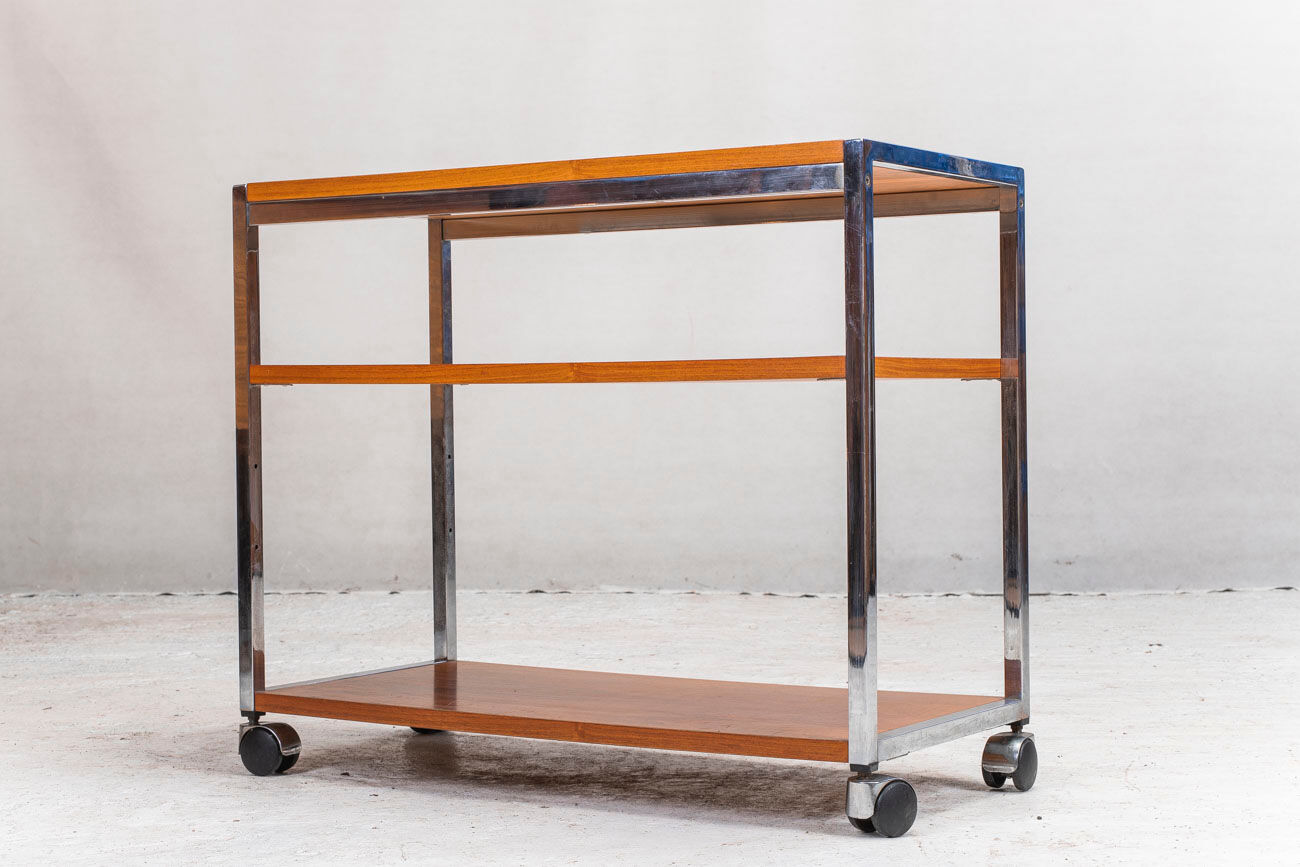 Rosewood office container on wheels, 1960s