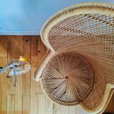 Fauteuil Emmanuelle en osier