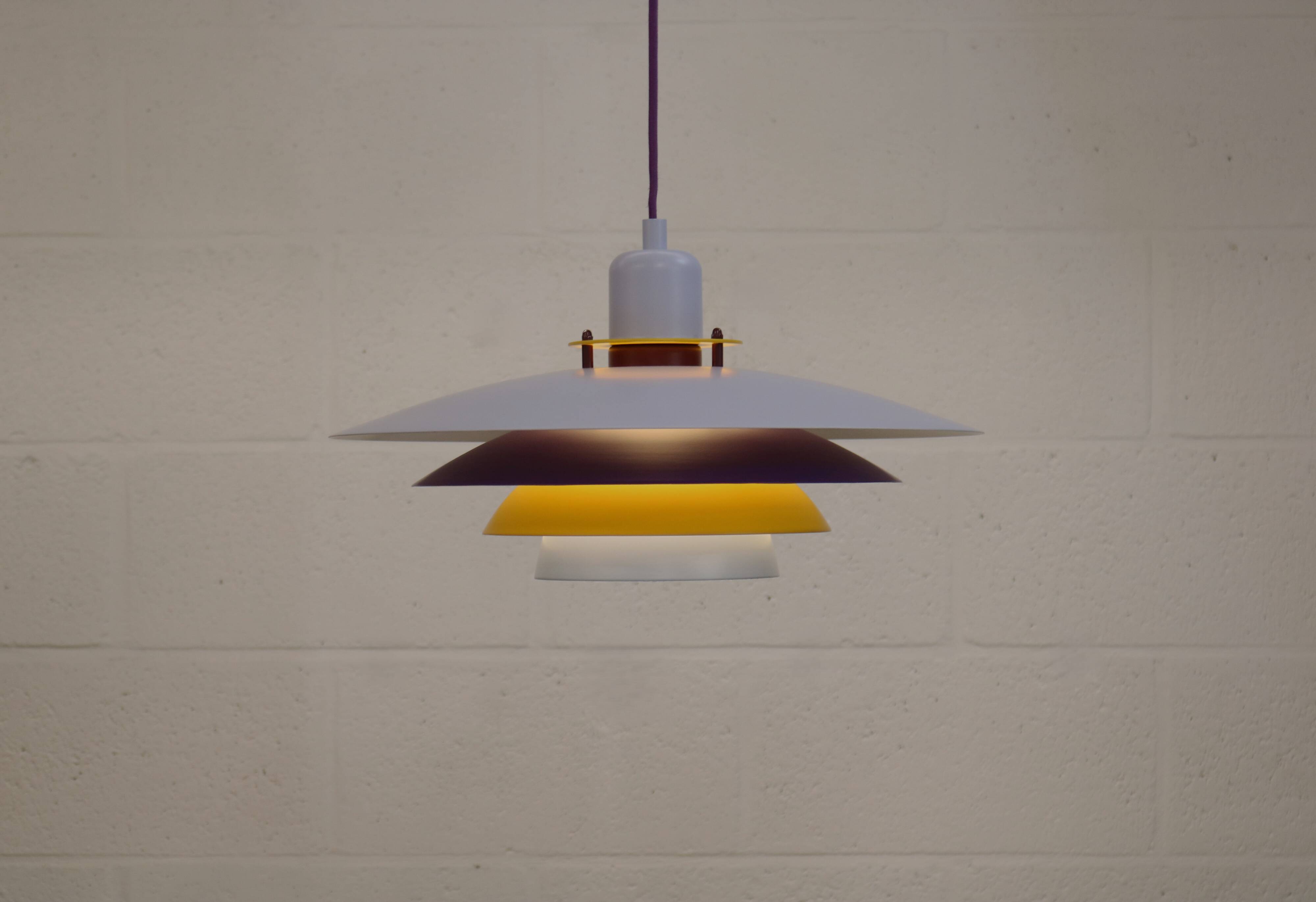 Colorful Danish Pendant Lamp by Belid – 1980s