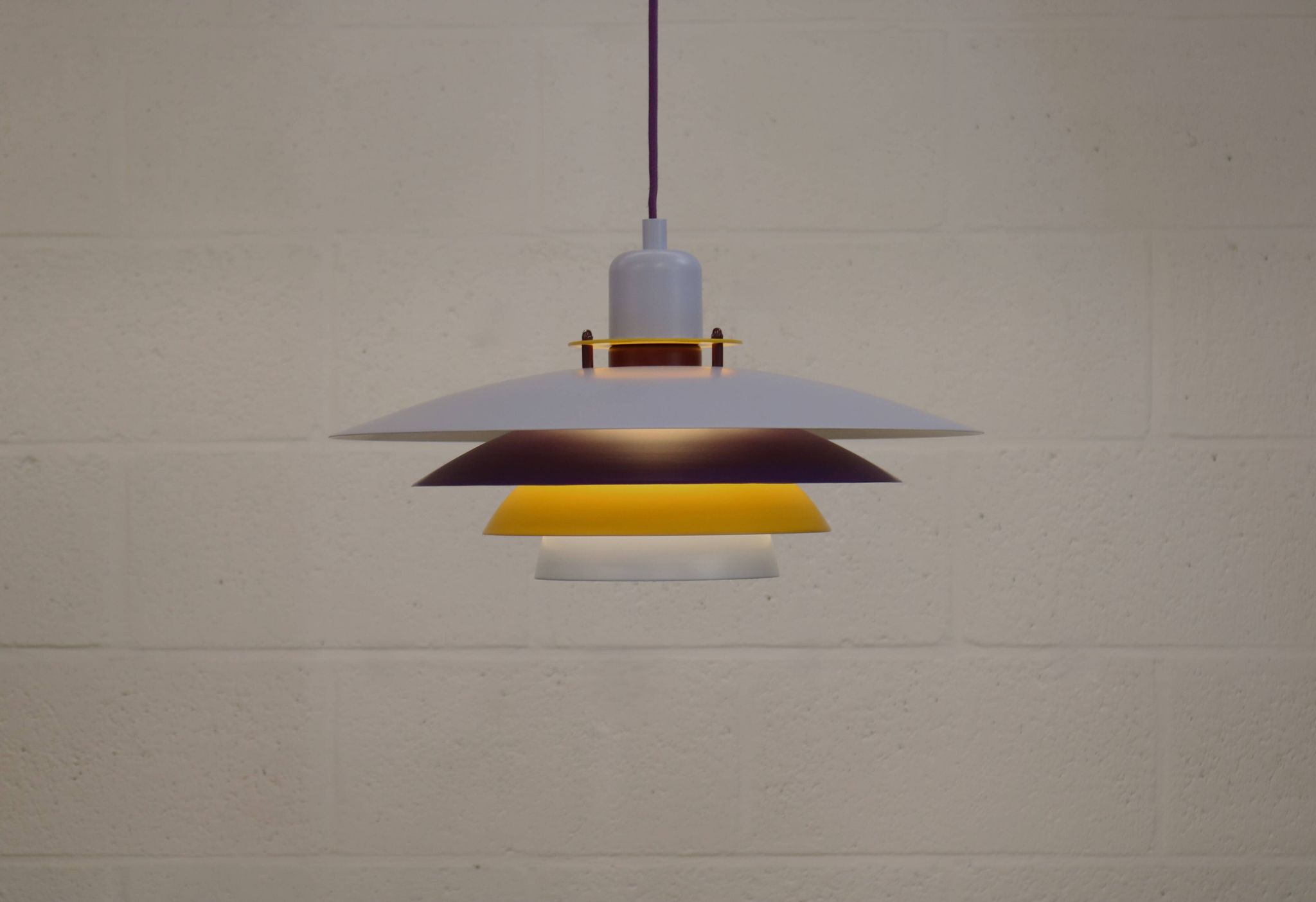 Colorful Danish Pendant Lamp by Belid – 1980s