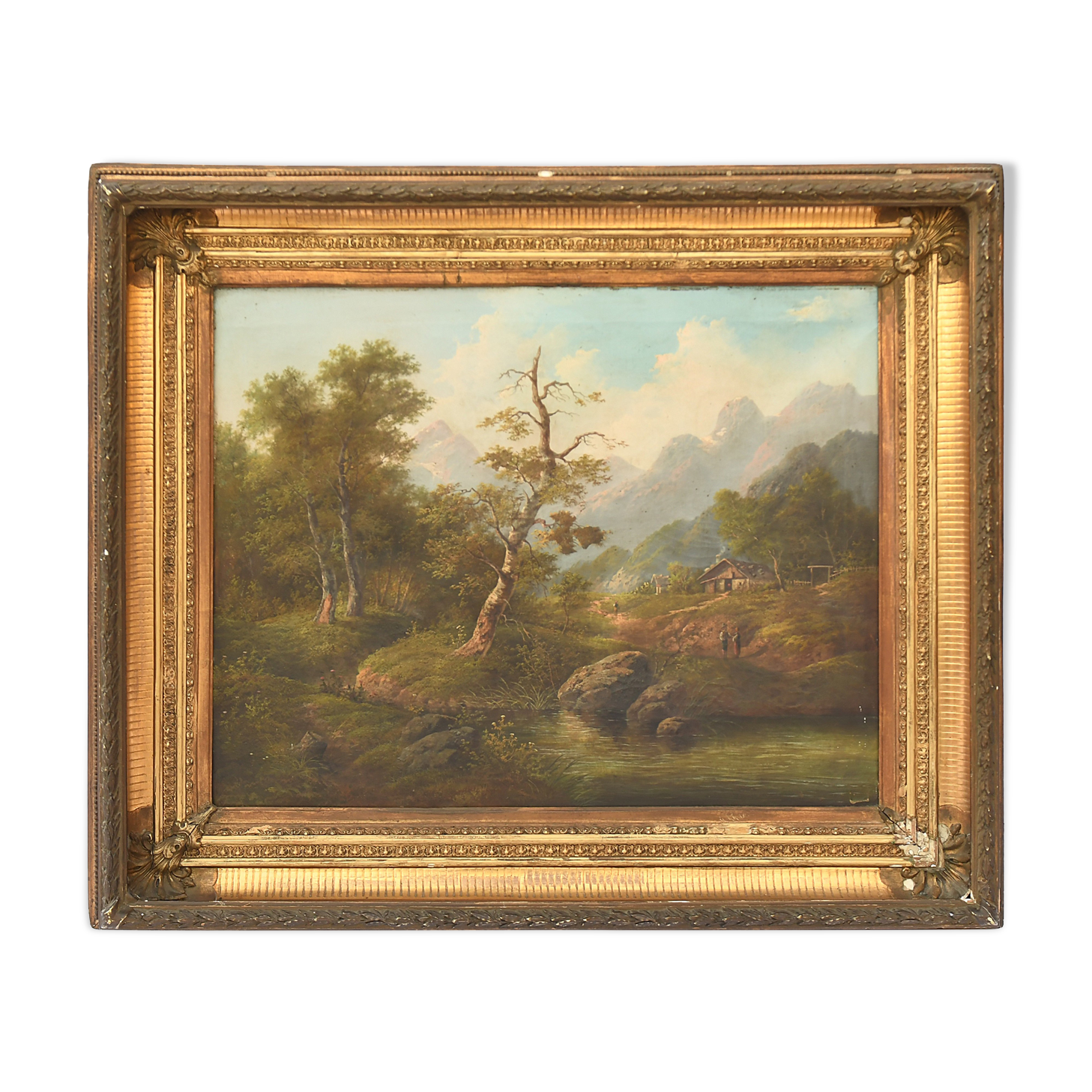 Oil on canvas Animated landscape