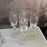 Flûtes à champagne en cristal