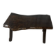 Rustic solid wood coffee table, Wabi-Sabi style, 1970s.