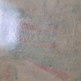 Plateau vintage en fibre de verre, années 50, motif bateaux