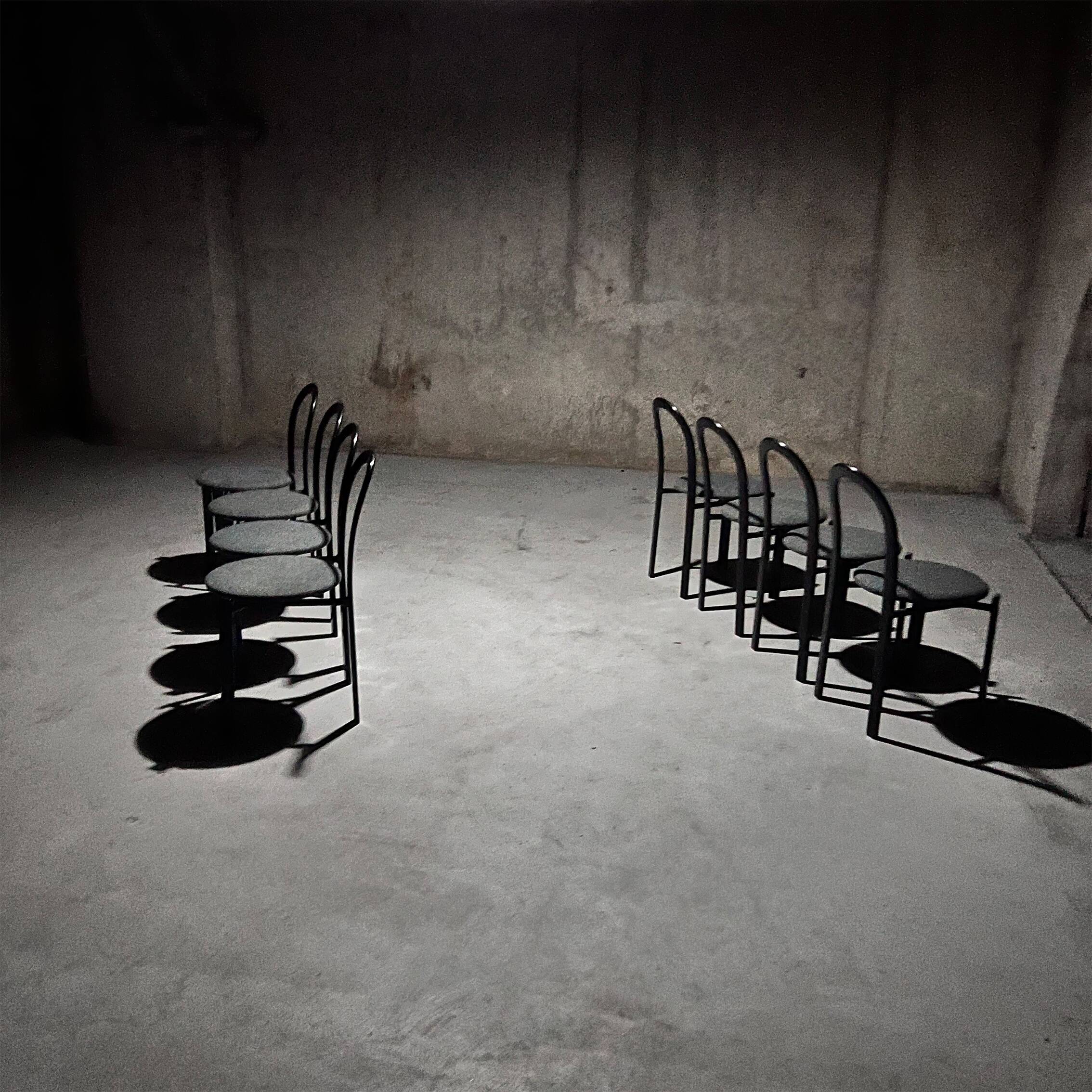 Set of 8 Postmodern Dining Chairs by Samo, 1980s