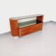 Vintage Italian hairdresser design in suede velvet, chrome, smoked glass and