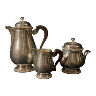 Christofle service - Gallia collection in silver metal / 3 pieces