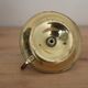 Antique brass hand candlestick – Columned fluted cellar rat
