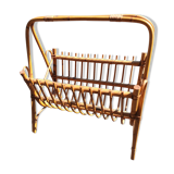 Vintage rattan magazine door