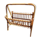 Vintage rattan magazine door