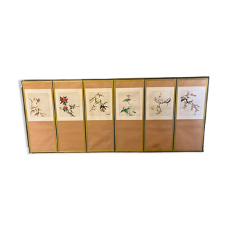 Paravent chinois à six feuilles