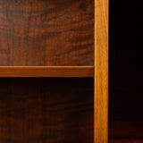 Bibliothèque en palissandre de design danois avec porte-disques vinyles, années 1960