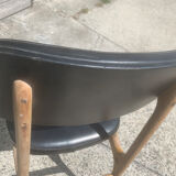 Vintage chair skaï black