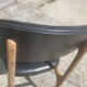 Chaise vintage skaï noir