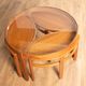 Retro Teak 1960s Nathan Trinity Nest Of Tables Teak & Glass Four Tables