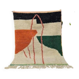 Handmade pure wool rug, size 100 x 200 cm.